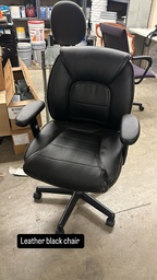 [#B5-100] Leather Black Chair