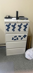 [#D10-5] File Cabinet - four drawer, lateral