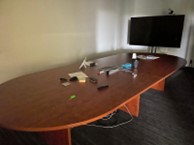 [#C7-63] Oval Board Room Table