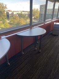 [#C11-83] Half round table