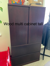 [#D21-90] Wood Multi Cabinet Tall