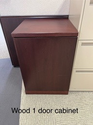 [#D18-115] Wood 1 Door Cabinet