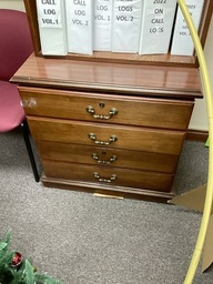 [#D10-6] 4-Drawer Wood Dresser