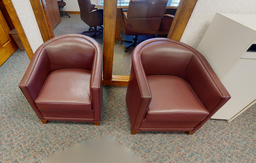 [#B12] Red Lounge Chairs