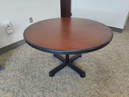 [#C9-134] Round Table Black Edge 48”
