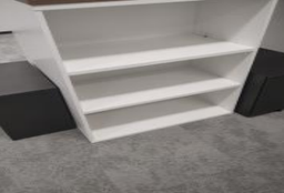 [#D2-2] Bookcase - 3 Shelf, White