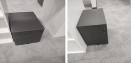 [#D16-20] Pedestal - Metal, Gray