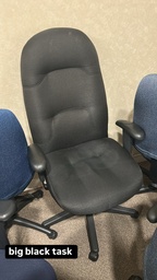 [#B13-20] Big Black Task Chair