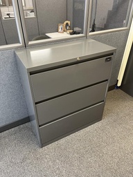 [#D8-40] 3-Drawer Grey File Cabinet