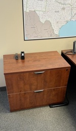 [#D6-53] Wood 2-Drawer File Cabinet