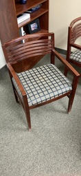 [#B9-76] Side Chair - Plaid Cushion