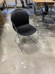 [#B4-17] Chairs Cafeteria - Black