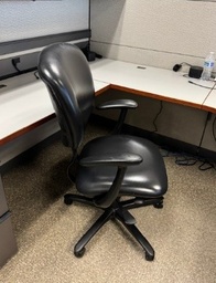 [#B13] Leather Haworth Task Chair