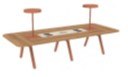 [#C12-35] Library Table - Blush (128"Lx54"D)