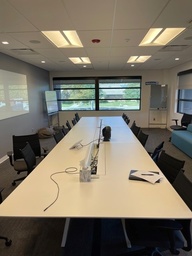 [#C8-68] White Conference Table 20x5