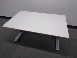 [#E10-1] Desk, Steelcase, Crank, 47, White
