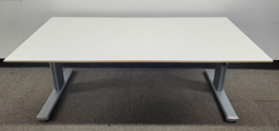 [#E10-4] Crank Desk Height Adjustable, Steelcase, 72x30, White