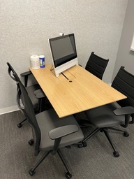 [#C5-88] Wall Supported Maple Table 6x3' 