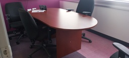 [#C5-9] 3' x 6' wood conference table