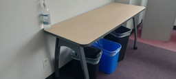 [#C4-11] 2' x 4" wood/metal table