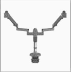 [#H10-3] MF8 - M/Flex M8 Heavy Duty Dual Monitor Arm - up to 40 lbs.