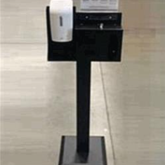 [#I0-9] Bowman Face Covering Dispenser with stand