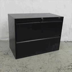 [#D6-88] Lateral File, 19.25Dx36Wx27.14H, 2 Fixed Drawers