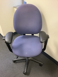 [#B13-47] Desk Chair - Black / Purple