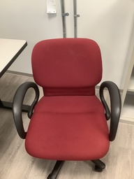 [#B13-48] Desk Chair - Black / Red