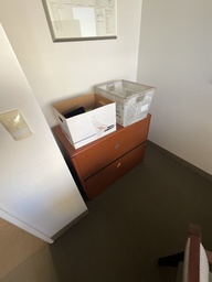 [#D6-9] 2 drawer wooden lateral filing cabinet