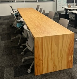 [#C4-275] Table - Seated wood 168" x 33"