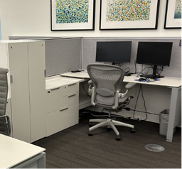 [#D20-3] Teknion 2H cabinet with shelf side unit