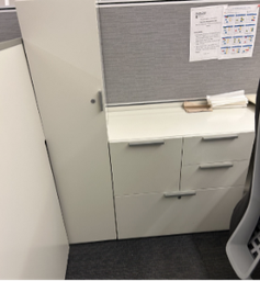 [#D24-4] Teknion wardrobe cabinet (no shelf side unit)
