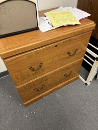 [#D20] Wood 2 Drawer Cabinet