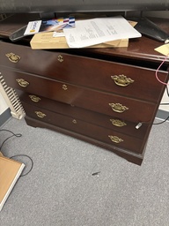 [#D20] 4 Drawer Wood Cabinet
