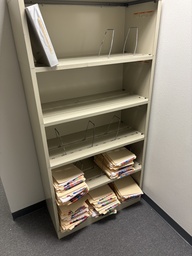 [#D4] 5 Shelves, Metal Bookcase