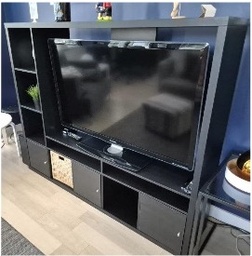 [#D5-23] Black Tv Entertainment Unit