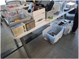 [#C12-12] White Meeting Table