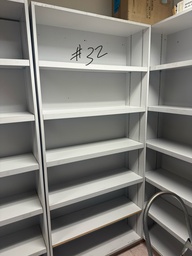 [#I9-35] mailroom wood shelves