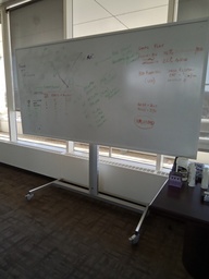 [#F4-Item ID 004700] Mobile white board 96x20x96