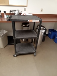 [#C1-Item ID 004713] Black mobile cart