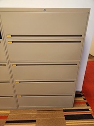 [#D12-15] 36" x 60" 5 Drawer File Cabinet