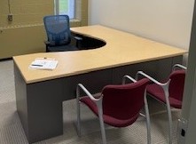 [#E6-42] L-Shape Double Ped Desk (Bbf &amp; Ff) 