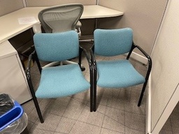 [#B8-149] Chairs, Caster - Blue/Grey FAIR