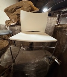 [#B8-78] white plastic chair