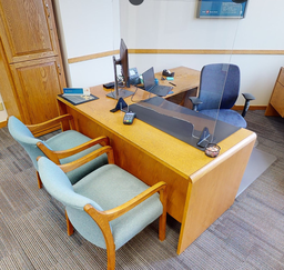 [#E6] L-Shape Wooden Desk