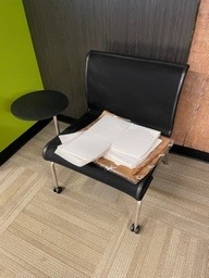 [#B12-37] Chair, with side table