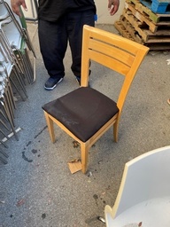 [#B4-8] Wooden Lunch Chairs (Photo Representation)