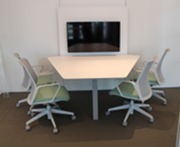 [#C5-57] Tekpier Glacier White Solid Surface Table Only