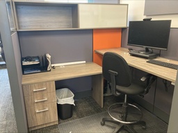 [#A4-9] Wall partition panel (without window, with cupboard)